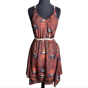 ecote by Urban Outfitters asymmetrical fit flare sleeveless dress psize XS